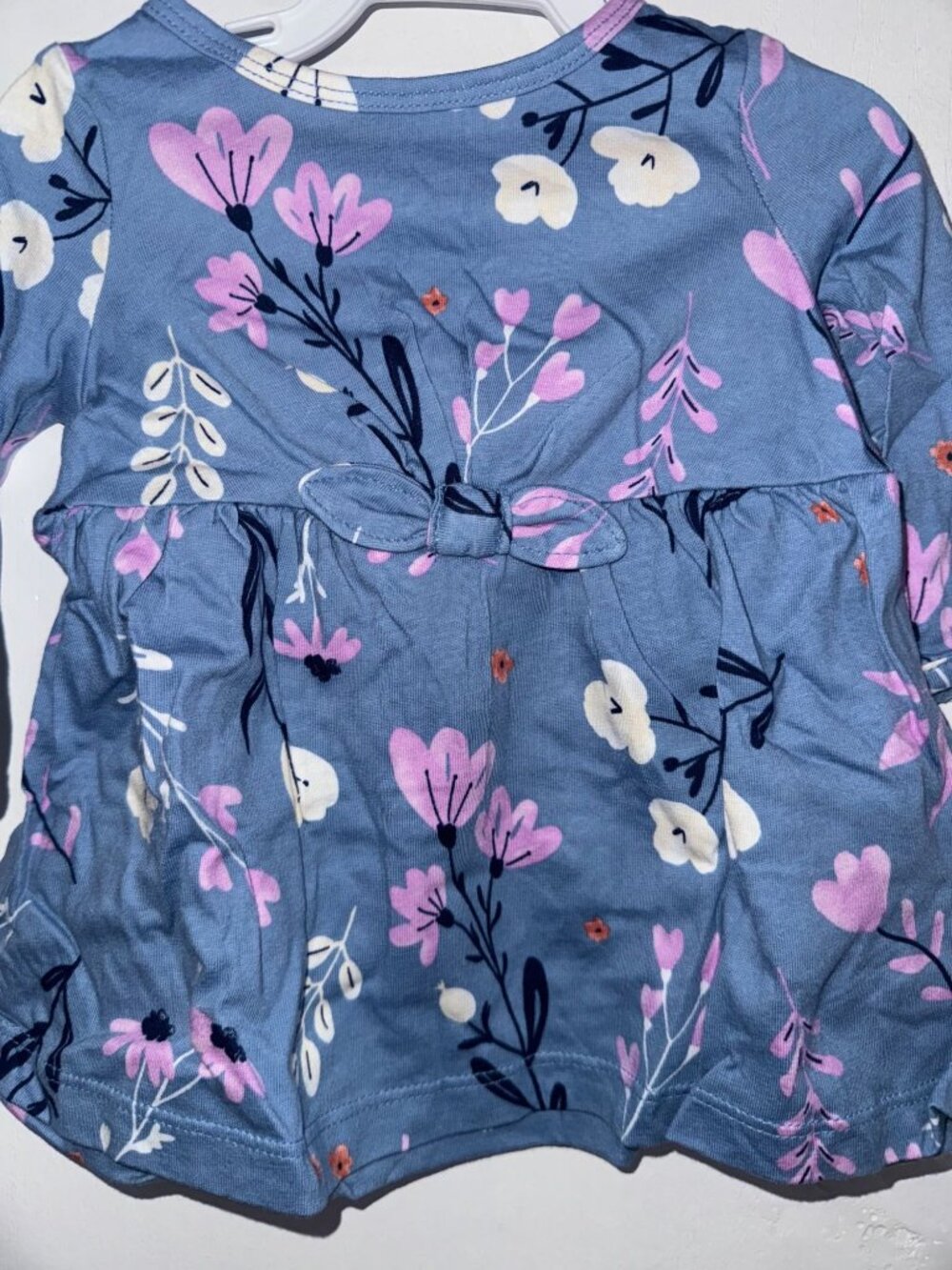 Carters Infant Floral Dress & Bloomer Set Blue Pink Size 3Months